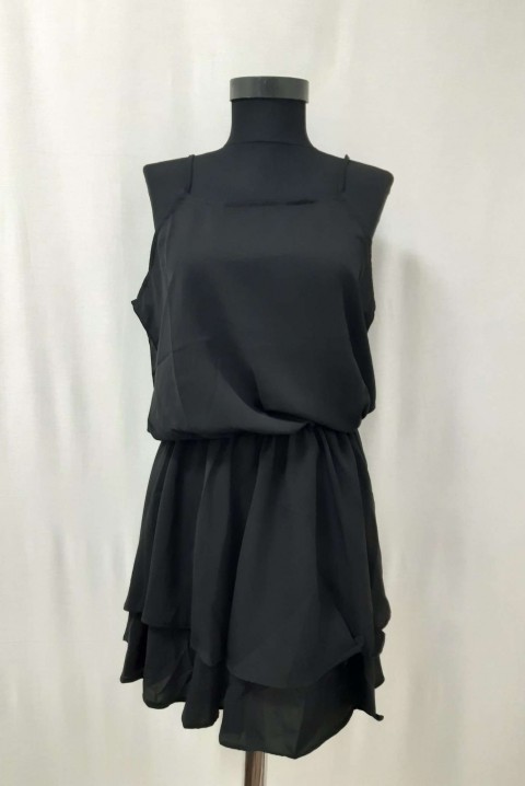 Uredna kratka haljina u klasičnoj boji za svakodnevnicu 0170, Boja: crna, IVET.BA - Nova Kolekcija