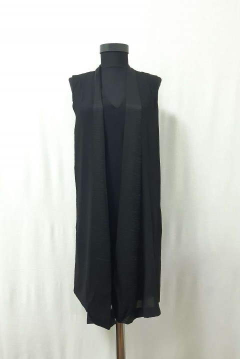 Elegantna kratka haljina u crnoj boji 0484, Boja: crna, IVET.BA - Nova Kolekcija