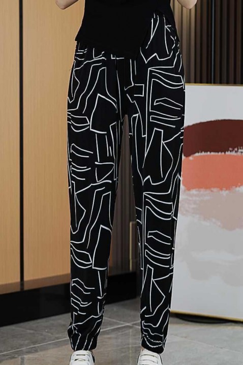 Pantalone ADORFA, Boja: crna i bela, IVET.BA - Nova Kolekcija