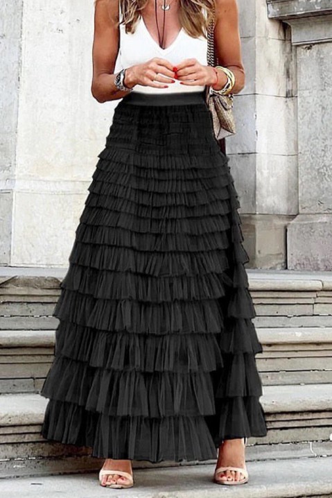 Suknja ASELIKA BLACK, Boja: crna, IVET.BA - Nova Kolekcija