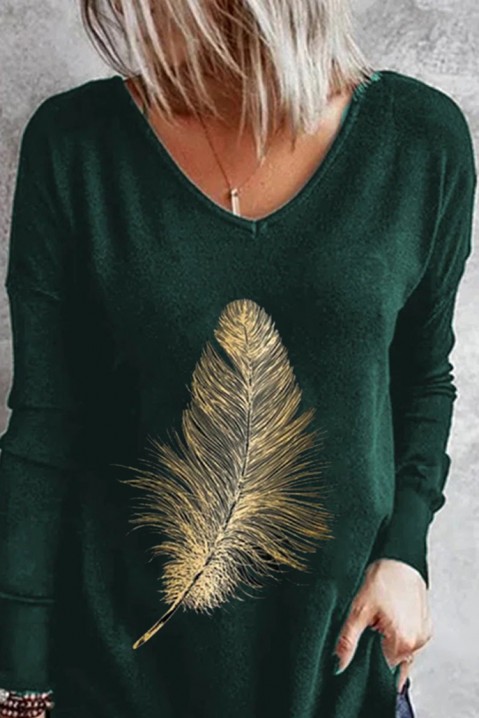 Ženska bluza FERINDA GREEN, Boja: zelena, IVET.BA - Nova Kolekcija
