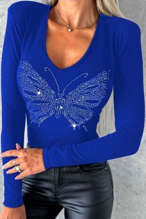 Ženska bluza MARIESA BLUE, Boja: plava, IVET.BA - Nova Kolekcija