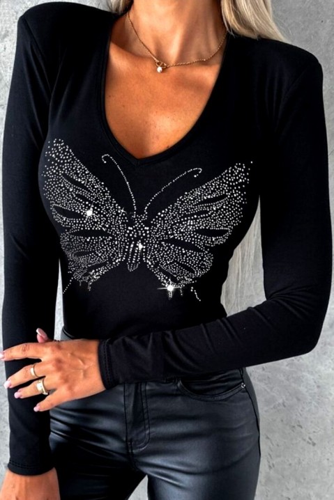 Ženska bluza MARIESA BLACK, Boja: crna, IVET.BA - Nova Kolekcija