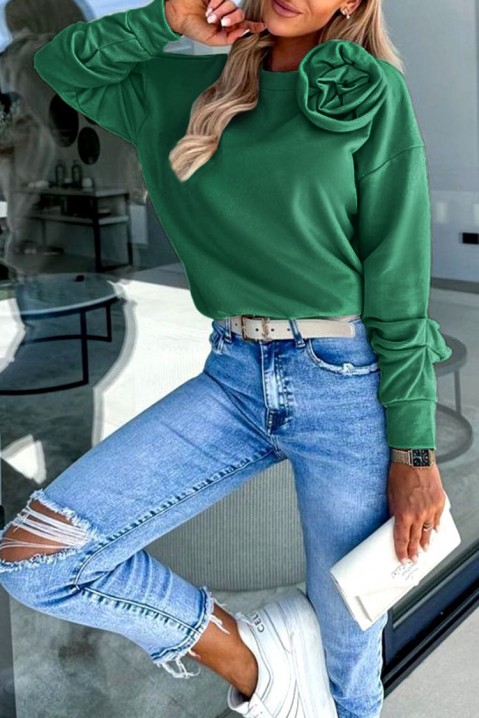 Ženska bluza FLORELDA GREEN, Boja: zelena, IVET.BA - Nova Kolekcija