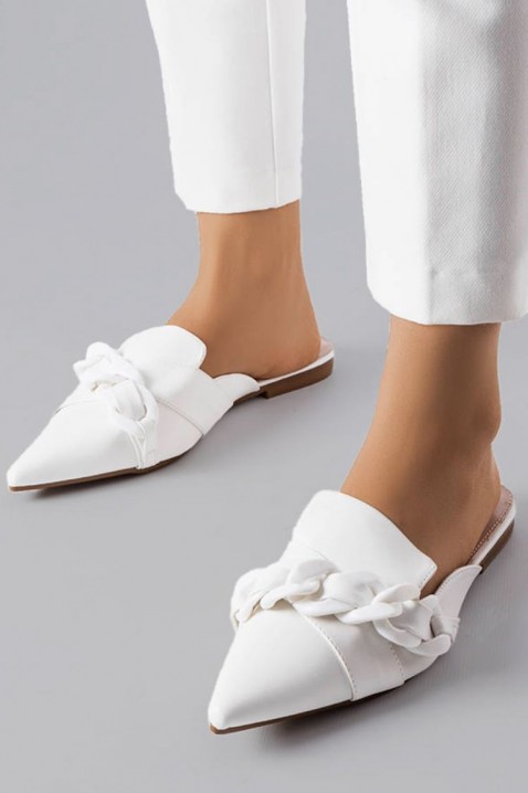 Ženske papuče BATENDA WHITE, Boja: bela, IVET.BA - Nova Kolekcija