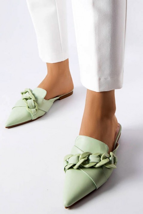 Ženske papuče BATENDA GREEN, Boja: zelena, IVET.BA - Nova Kolekcija