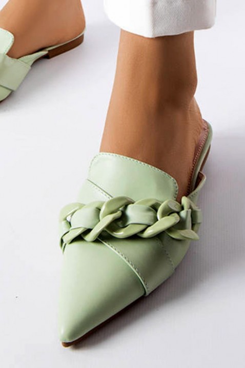 Ženske papuče BATENDA GREEN, Boja: zelena, IVET.BA - Nova Kolekcija
