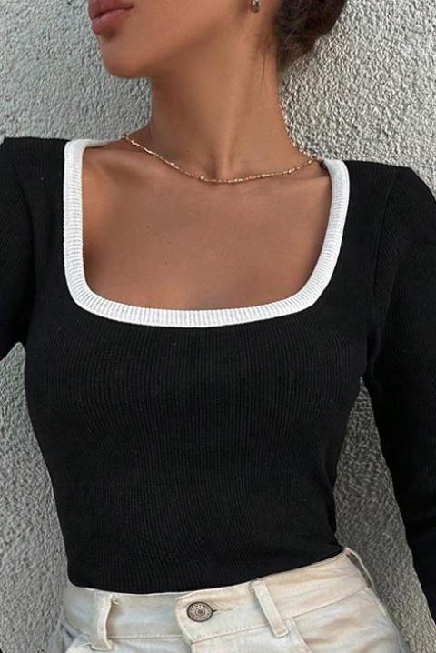 Ženska bluza LINDETA BLACK, Boja: crna i bela, IVET.BA - Nova Kolekcija