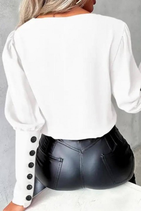 Ženska bluza ROMILSA WHITE, Boja: crna i bela, IVET.BA - Nova Kolekcija