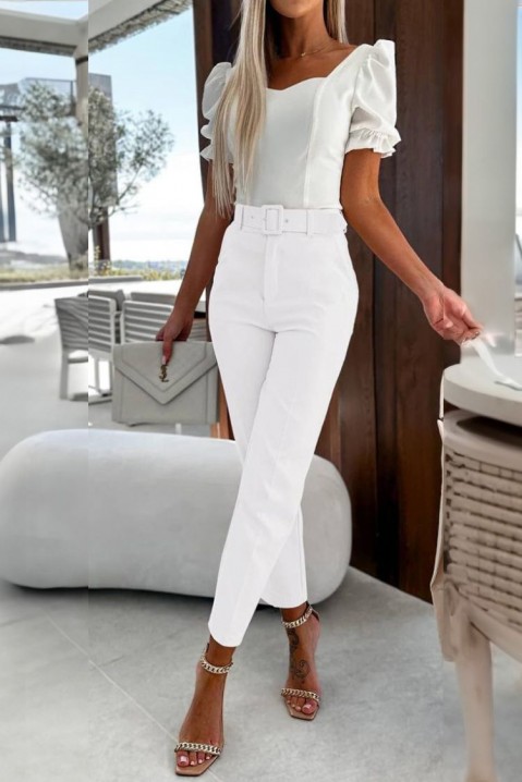 Pantalone FLOSINA WHITE, Boja: bela, IVET.BA - Nova Kolekcija