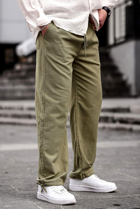 Muške pantalone LEFONHO KHAKI, Boja: kaki, IVET.BA - Nova Kolekcija