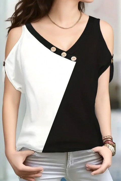 Ženska bluza LEFENVA, Boja: crna i bela, IVET.BA - Nova Kolekcija