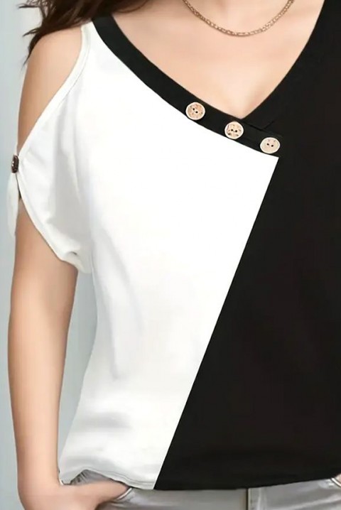 Ženska bluza LEFENVA, Boja: crna i bela, IVET.BA - Nova Kolekcija
