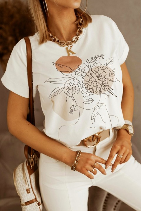 Majica ERILOMDA, Boja: bela, IVET.BA - Nova Kolekcija