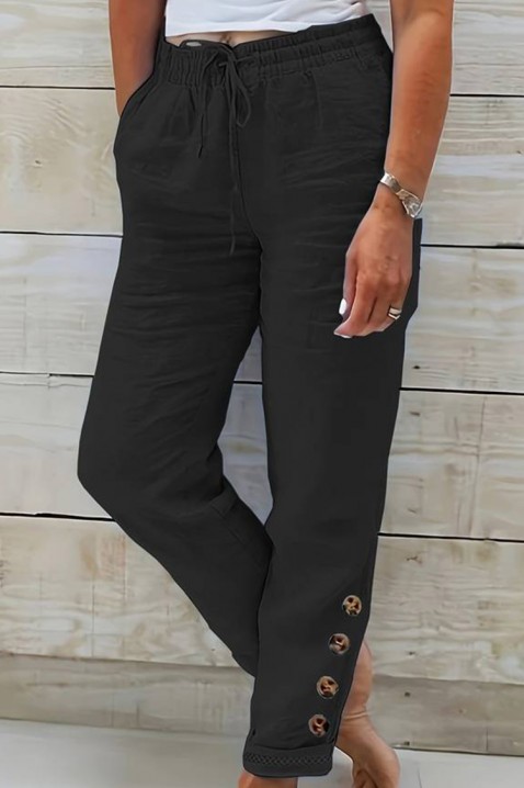 Pantalone PIODEMA BLACK, Boja: crna, IVET.BA - Nova Kolekcija