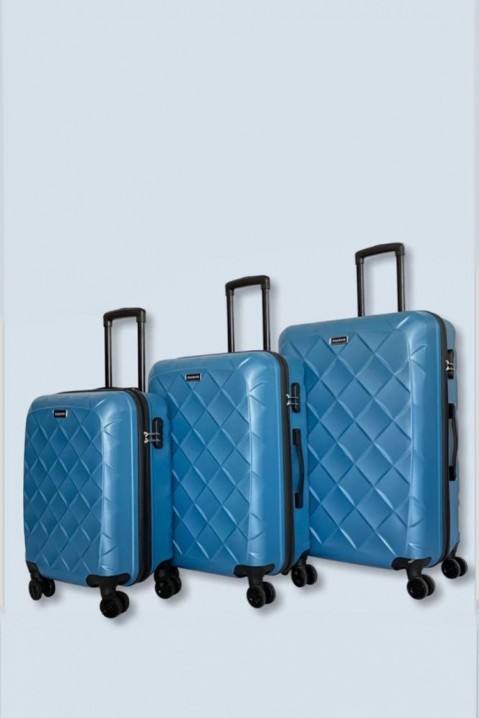 Komplet od 3 kofera SENTIGO BLUE, Boja: plava, IVET.BA - Nova Kolekcija
