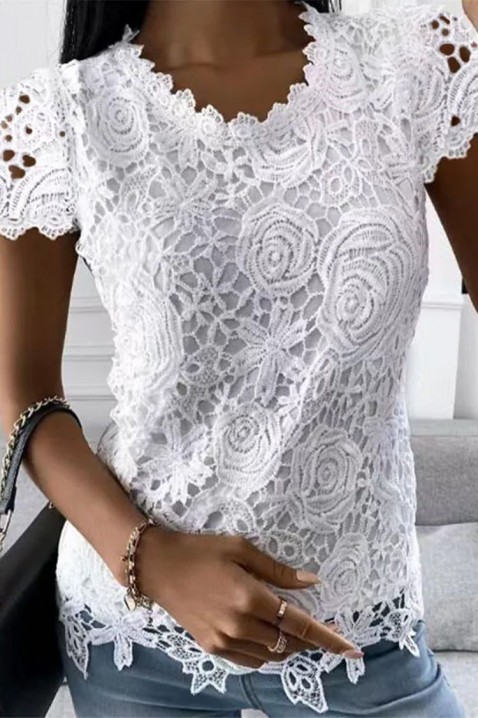 Ženska bluza KROELA WHITE, Boja: bela, IVET.BA - Nova Kolekcija